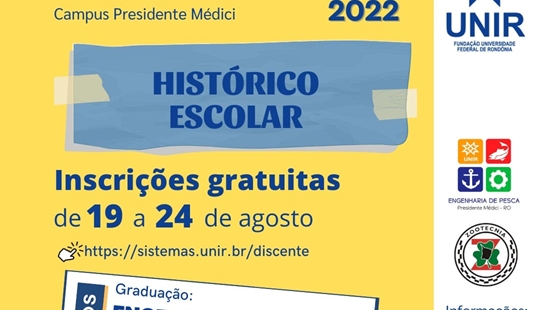 Processo Seletivo da Universidade Federal de Rondônia (UNIR) Campus de Presidente Médici